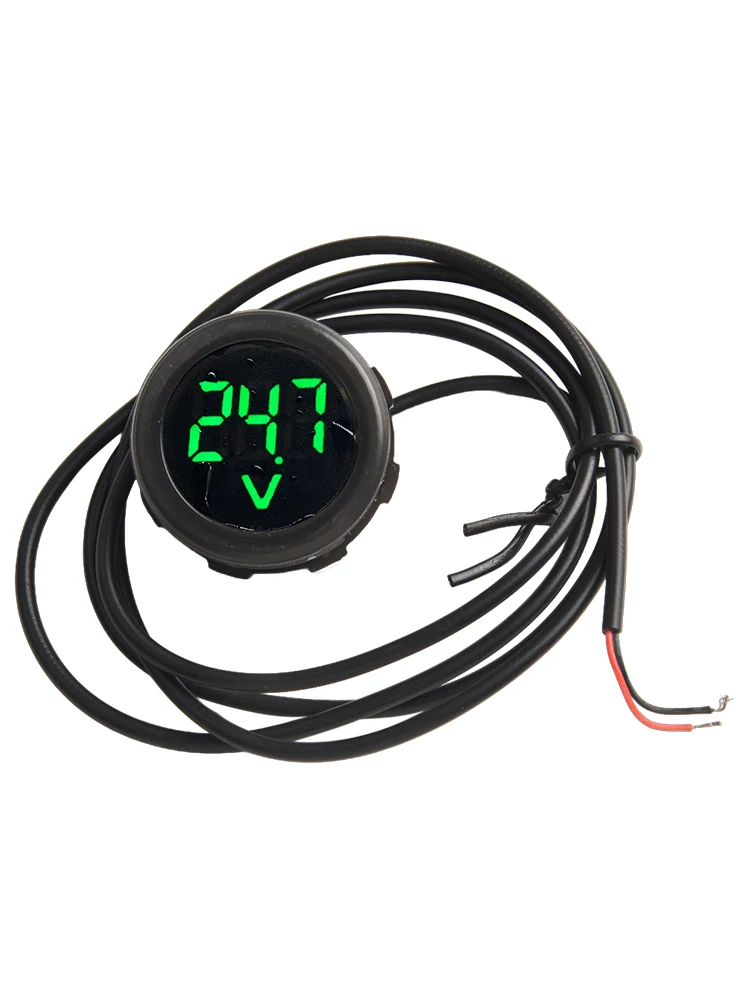 For Car For DC 4-100V Digital Display Voltmeter Car Voltage Meter 3-digit LED Display Compact And Portable Large Numbers Display