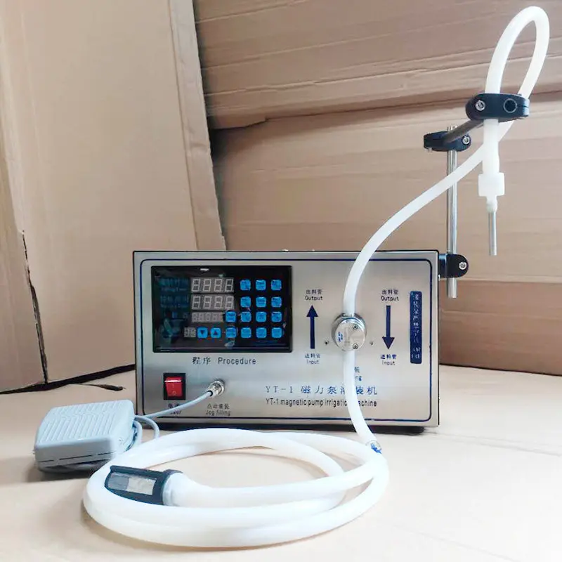 

Magnetic pump filling machine Liquid automatic quantitative small filling machine