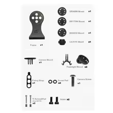 Og-Evkin Cm-002-N Bike Stem Mount For Garmin Bikes – Carbon Fiber Style