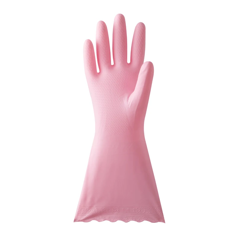 CHAHUA Dishwashing Gloves Long Sleeve Waterproof High-Quality Rubber Gloves Washing Scrubbing Countertops Kitchen Cleaning Tools