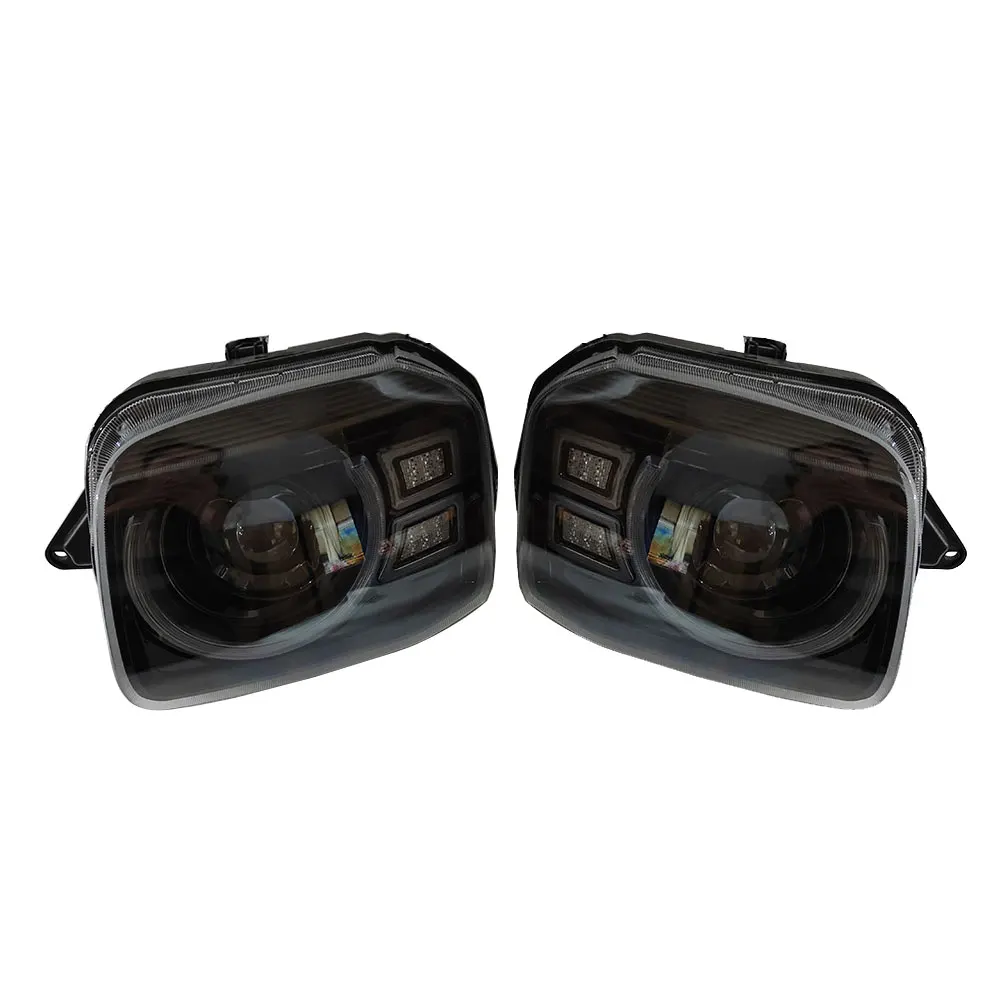 A Pair Car LED Headlights For SUZUKI Jimny JB23 JB43  JB43W 1998 to 2013 Headlamp