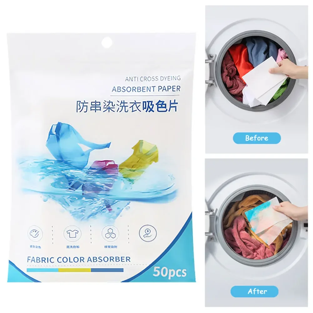 Laundry Tablets Anti-staining Dyeing Household Washing Machine Laundry Bubble Paper Color Catcher Clothes Color-absorbing Tablet