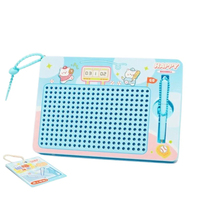 Magnetic Toy Steel Ball Drawing Board Cartoon Fun Doodle Board Keychain Puzzle Sketch Pad Backpack Key Chain