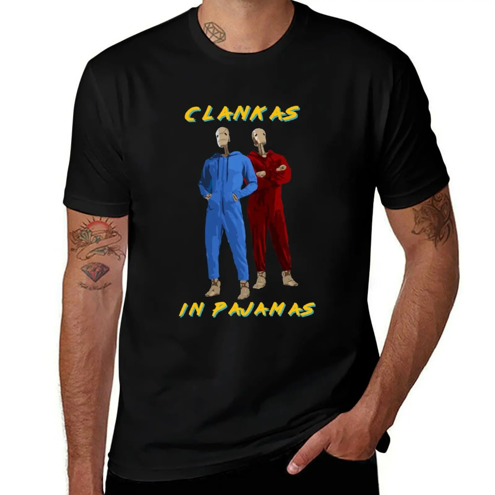 

Zanny Merch Clankas In Pajamas T-Shirt cotton t shirts high quality t shirts for man graphic funny t shirt for man T-shirt