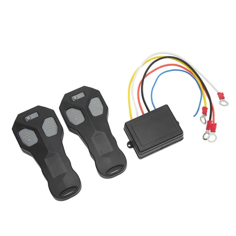 Wireless Winch Remote Control Kit Sealing Rubber Button Winch Controller Winch Switch Controller For Car ATV Truck Vehicles