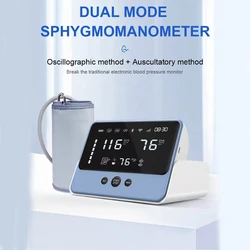 4.3 Inch LED Screen Intelligent Voice Broadcast Household Electronic Blood Pressure Monitor One Button Measurement