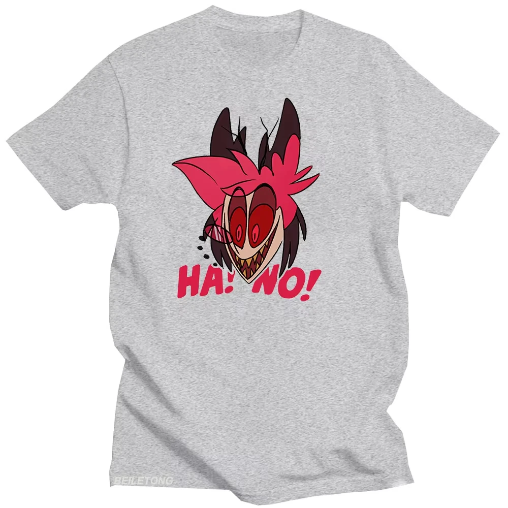 Angel Dust Cotton T-shirt Cartoon Print Harajuku Kawaii Tee-shirt Short Sleeve Round T Shirts Oversized Unisex high quality soft