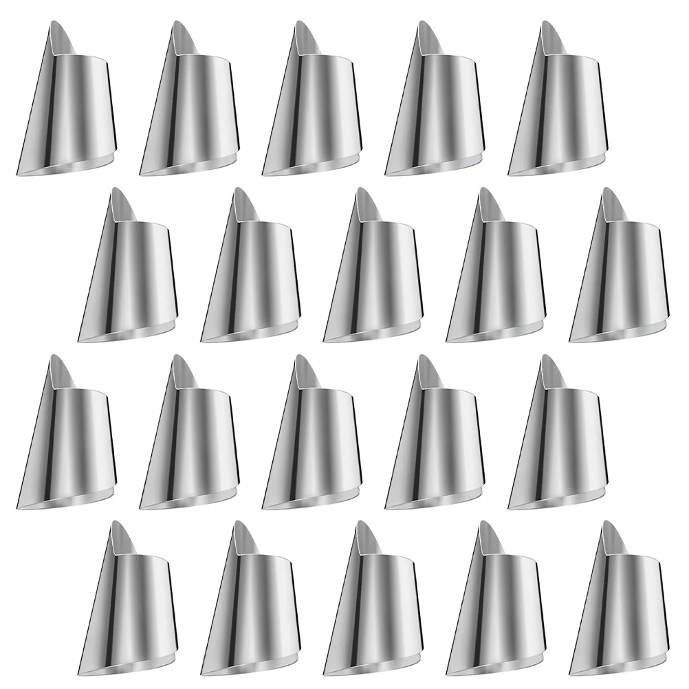 

20 Pcs Finger Guard Metal Nail Cutting Cover Thumb for Picking Vegetables Tool Stainless Steel Nut Tools Kitchen