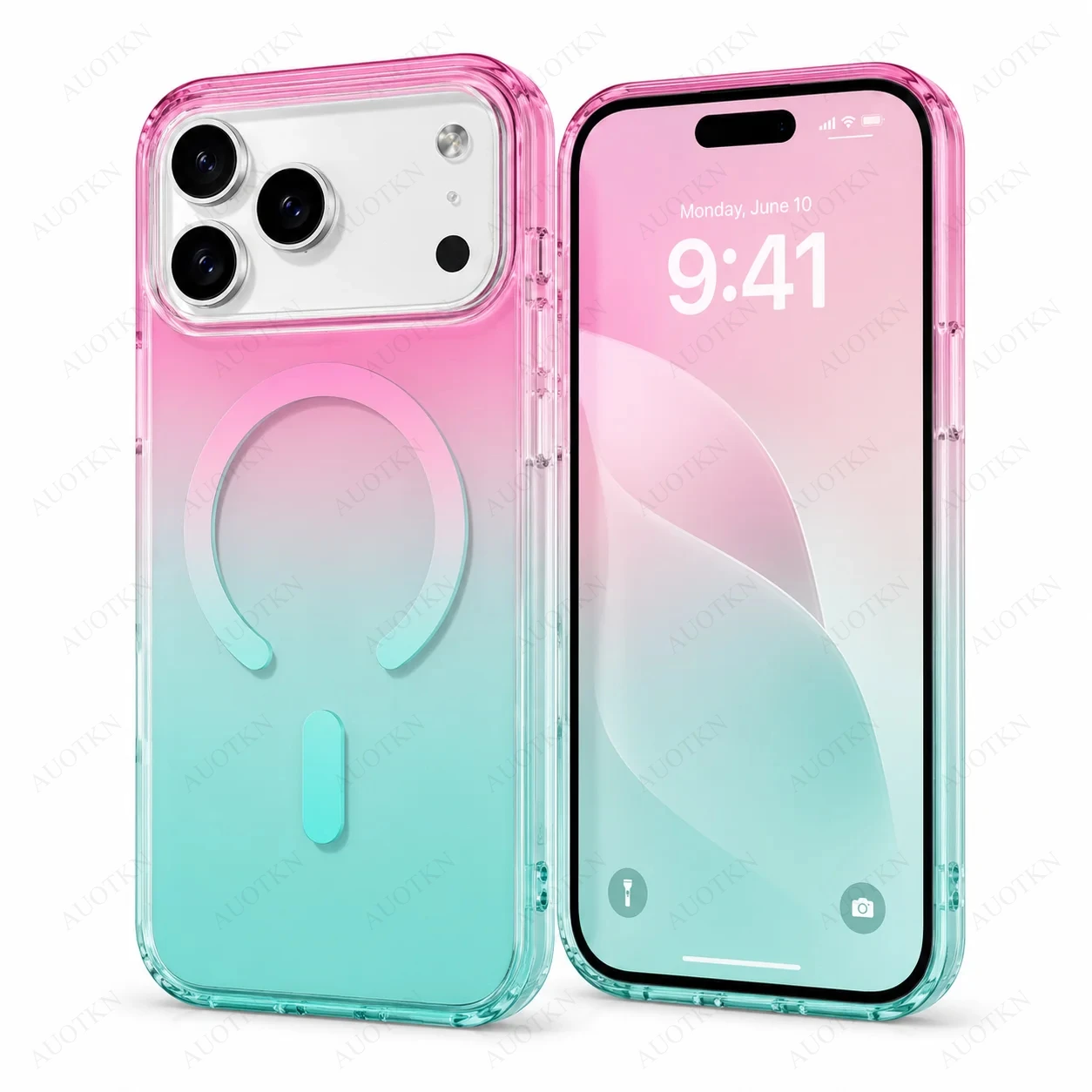 iPhone 17 Pro Max Laser Farbwechselnde Matte Handyhülle, Farbverlauf Mattierte Magnetische Abdeckung für 18 17 16 15 Pro Modelle