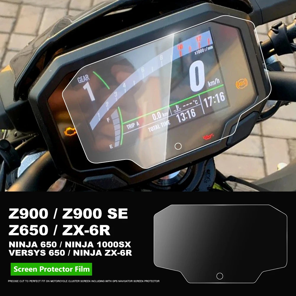 

Motorcycle For KAWASAKI Z650 Z900 SE Ninja 650 Ninja ZX-6R Ninja 1000SX Z900 A2 Cluster Scratch Protection Film Screen Protector