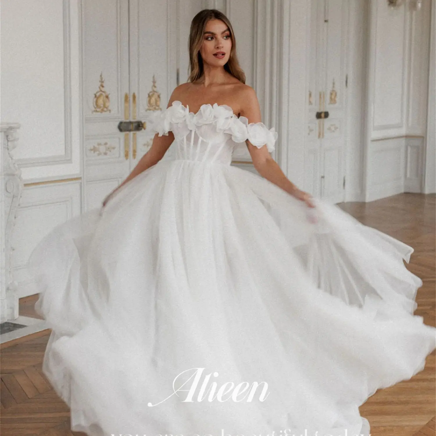 

Aileen Corset Wedding Dress Sweetheart Happy Sharon Dresses 2024 Evening Gown Ball Gowns Robe De Soiree Femmes Prom Elegant Gala