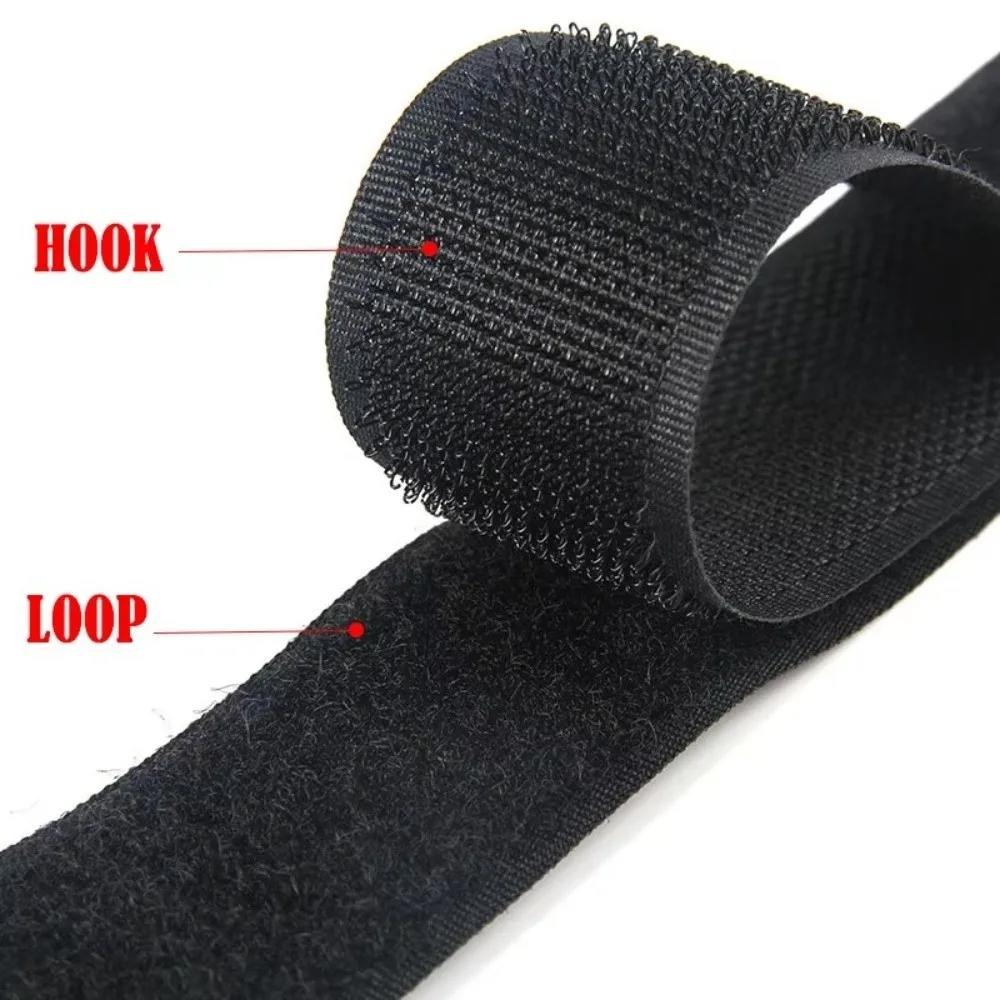 New Nylon Blend Hook and Loop Tape Strong Grip Paired Strips Fastener Tape Flexible Tape Closure Tape Children's Footwear