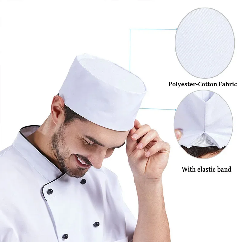 Casquettes de chef de service alimentaire pour hommes, chapeau de restaurant à sushi, casquette de cuisinier Chamonix, chapeaux de cuisine de style japonais et coréen, 73