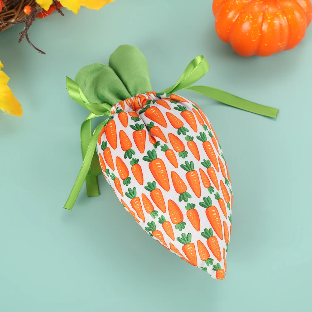Velvet Easter Bags Cute Carrot Gift Packing Bags Dropshipping Radish Chocolate Candy Bags Wedding Birthday Party Decoration 2026