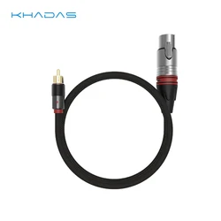 Khadas bal-rca to XLR-3男性、khadas tone2 proのデザイン、1.0メートル、0.2メートル