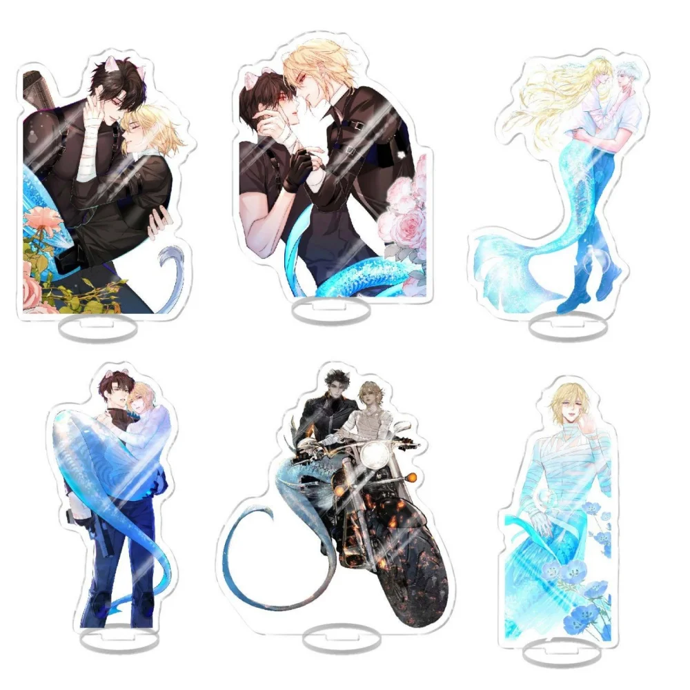 Anime The Falling Merman FigureAcrylic Stand for Desk Decoration,, Yaoi BL Boys Love Cartoon, Comic Figurines Gifts