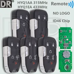 DR HYQ1AA 315MHz HYQ1EA 433MHz ID46 Chip Keyless Car Remote Key For GMC Terrain Acadia YUKON XL Sierra