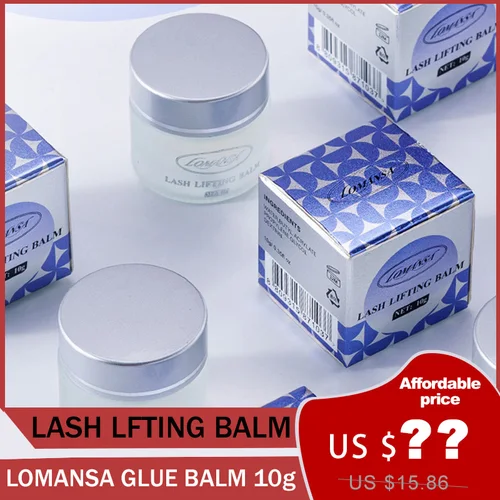 LOMANSA nuevo bálsamo pegamento Original Corea pegamento para extensión de pestañas pegamento para levantamiento de pestañas Base de maquillaje ceja Gel de secado rápido