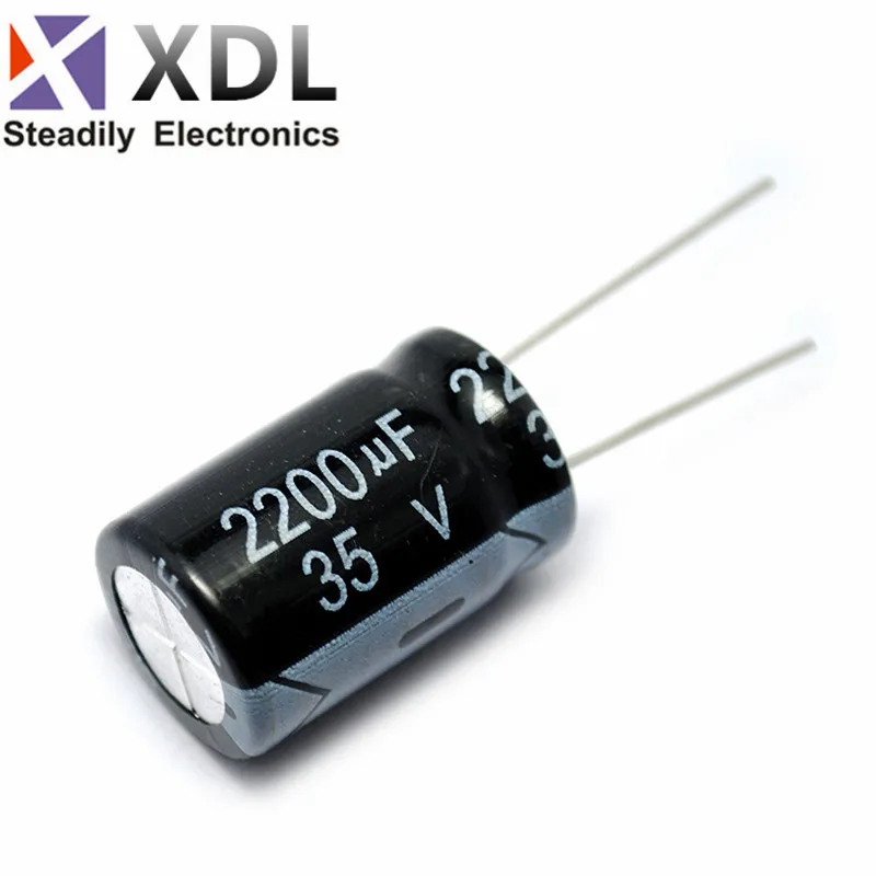 5PCS 35V2200UF 16*25mm 2200UF 35V Aluminum electrolytic capacitor