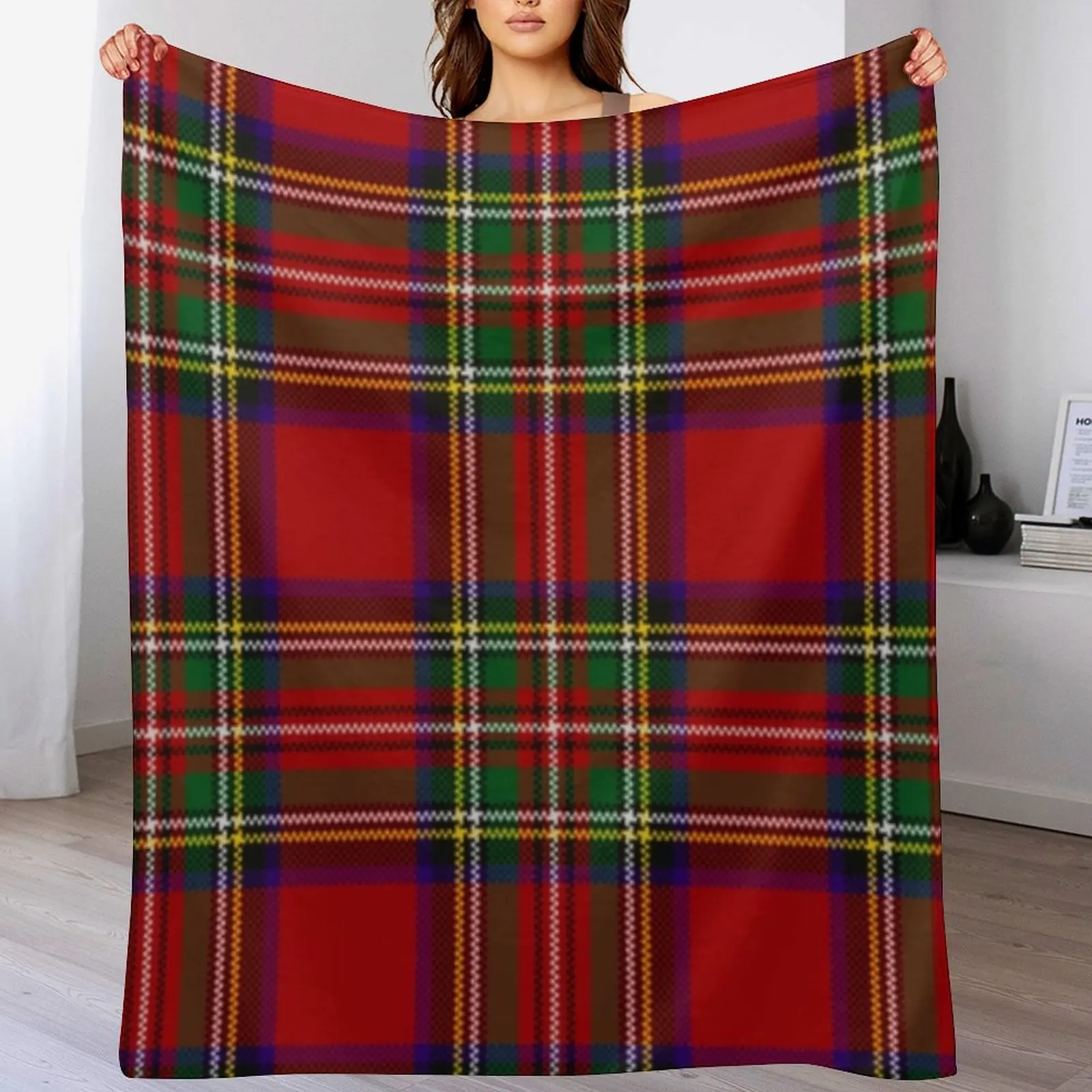 

Tartan Throw Blanket Thermal Summer Tourist Custom Blankets