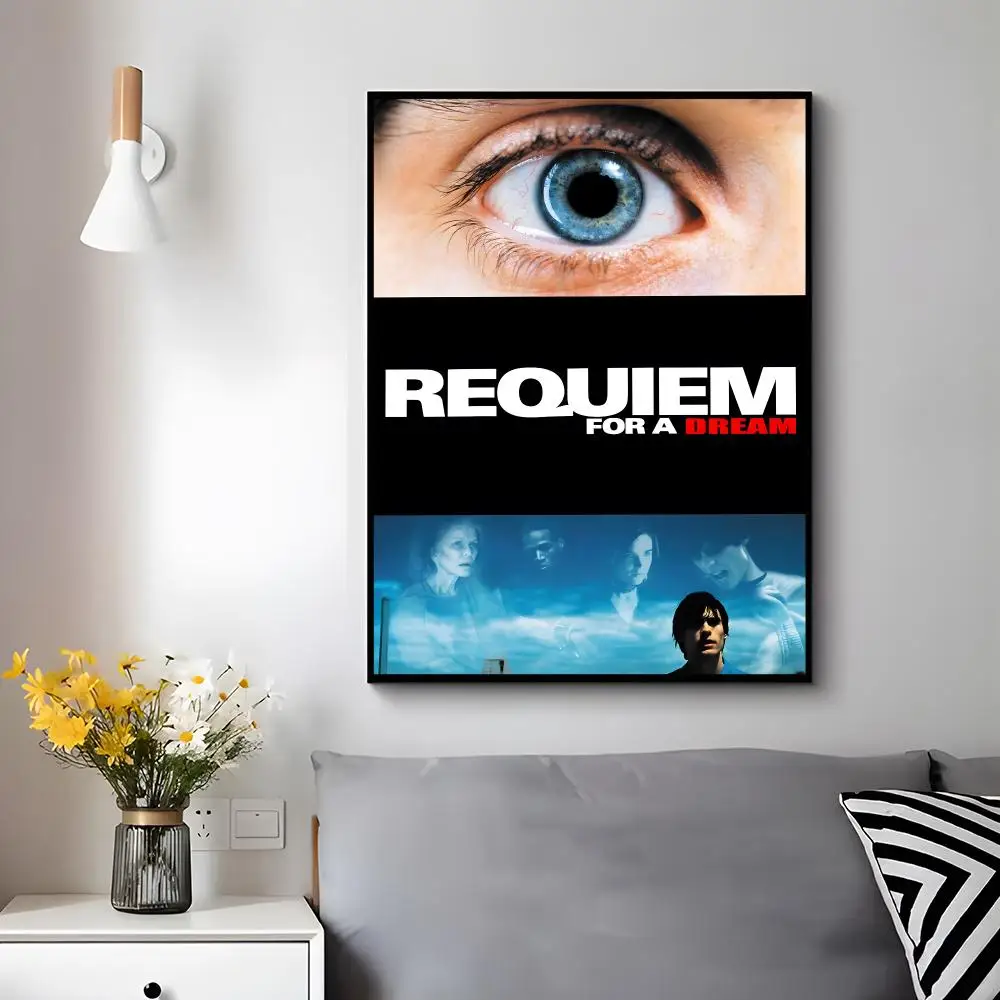 Tragic Movie R-requiem for a Dream Poster Trendy Aesthetic Wall Decor for Dorm & Bedroom