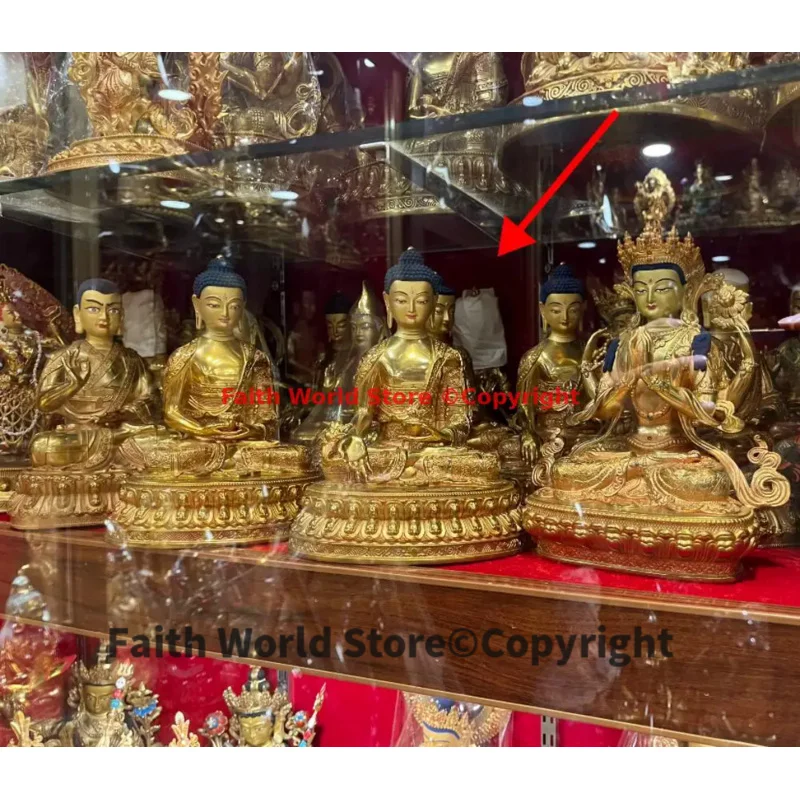 21CM 2026 Tantric Pharmacist Tathagata Buddha statue Tibet Thailand Nepal Buddhism High quality copper efficacious protection