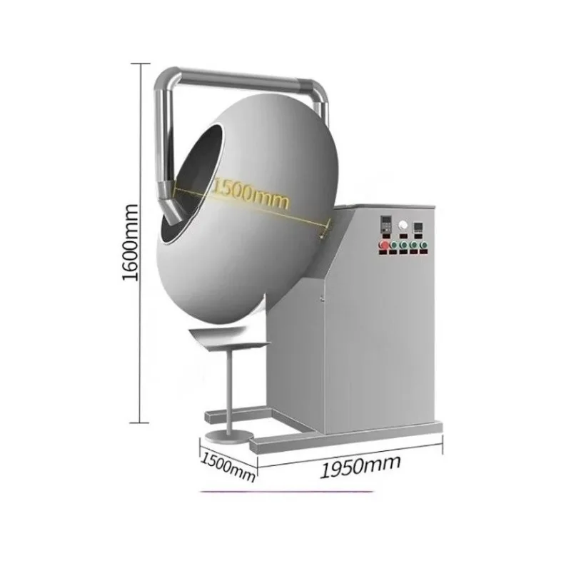 Customized Lab Candy Chocolate Coating Pan Small Scale Sugar Pellet Tablet Coating Equipment for Lab Research
