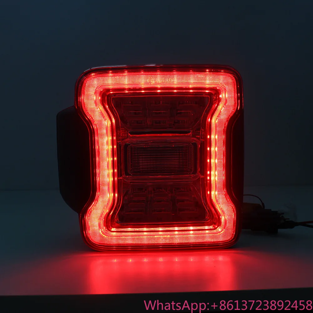 

Car 4x4 Accessories Taillight Taillamp Light Black and Clean for Jeep Wrangler JK 2007-2017