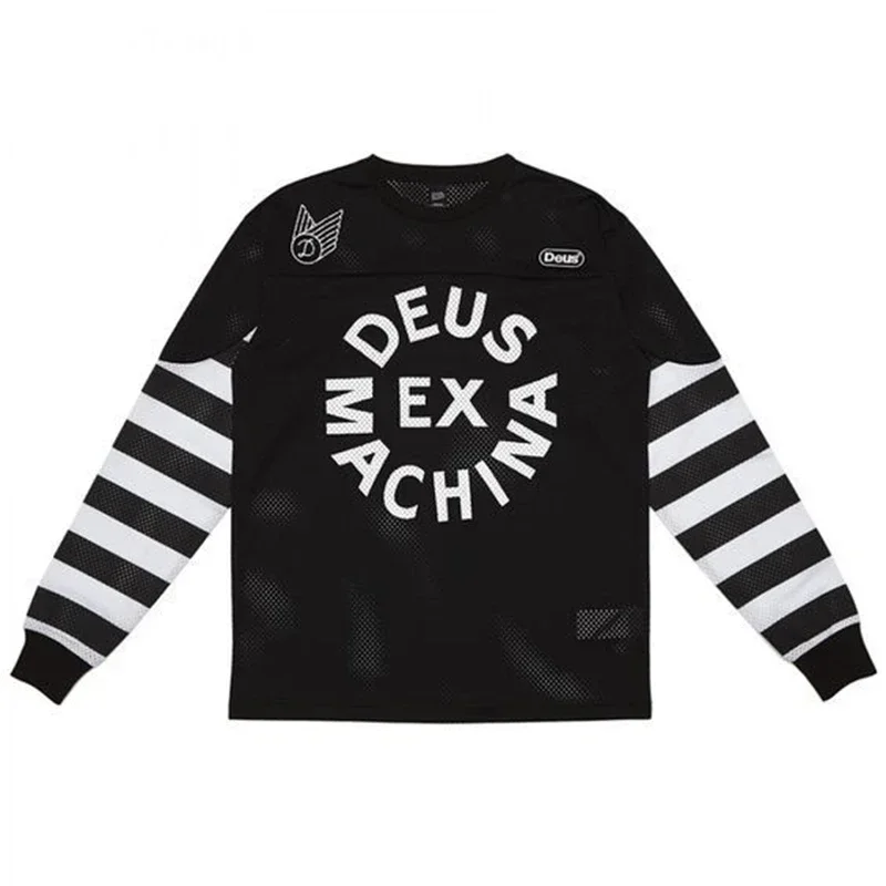 DEUS EX MACHINA Long Motocross Shirt MTB Cycling Jersey Breathable T-Shirt Racing Downhill Mountain Road Ride Bike Sport Tops