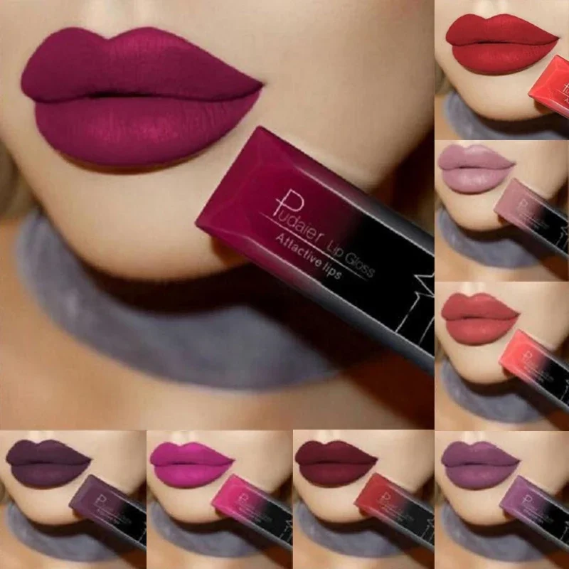 Matte Lipstick Velvet Gloss Lip Nude Cosmet Pink Lip Tint Red Waterproof Make-up for Women Long Lasting Makeup Products Gadgets