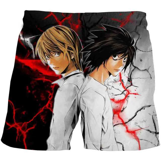 Summer Death note Board Shorts Men Quick Dry Swimming Trunks Swimwear hombre Vacation Surf Beach Short Pants Casual Male