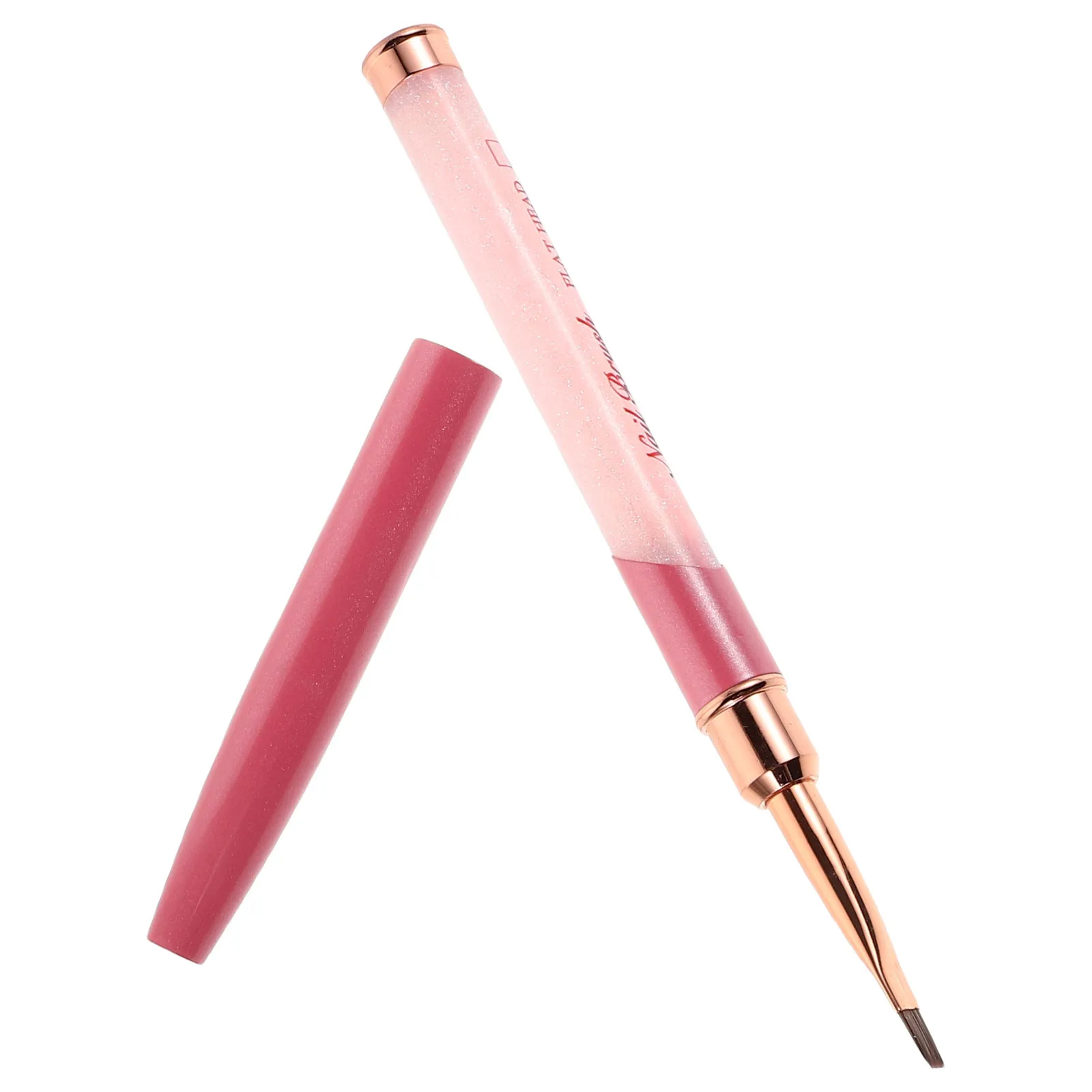 

Nail Art Brush Flat Head Precision Protective Cap Suitable for Salon Home Nail Design Tool Builder Gel Polish Striping Liner Pen