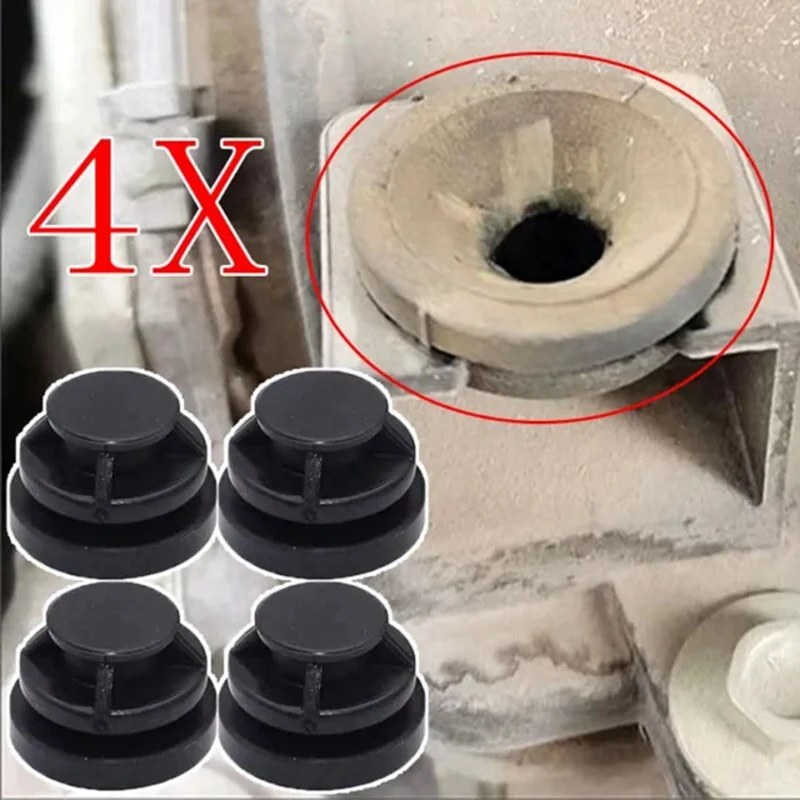 4 Piece Engine Cover Rubber Sleeve Cover Pad Buffer Block P30110238 Black Rubber Automotive Supplies For Mazda CX9 CX4 CX5