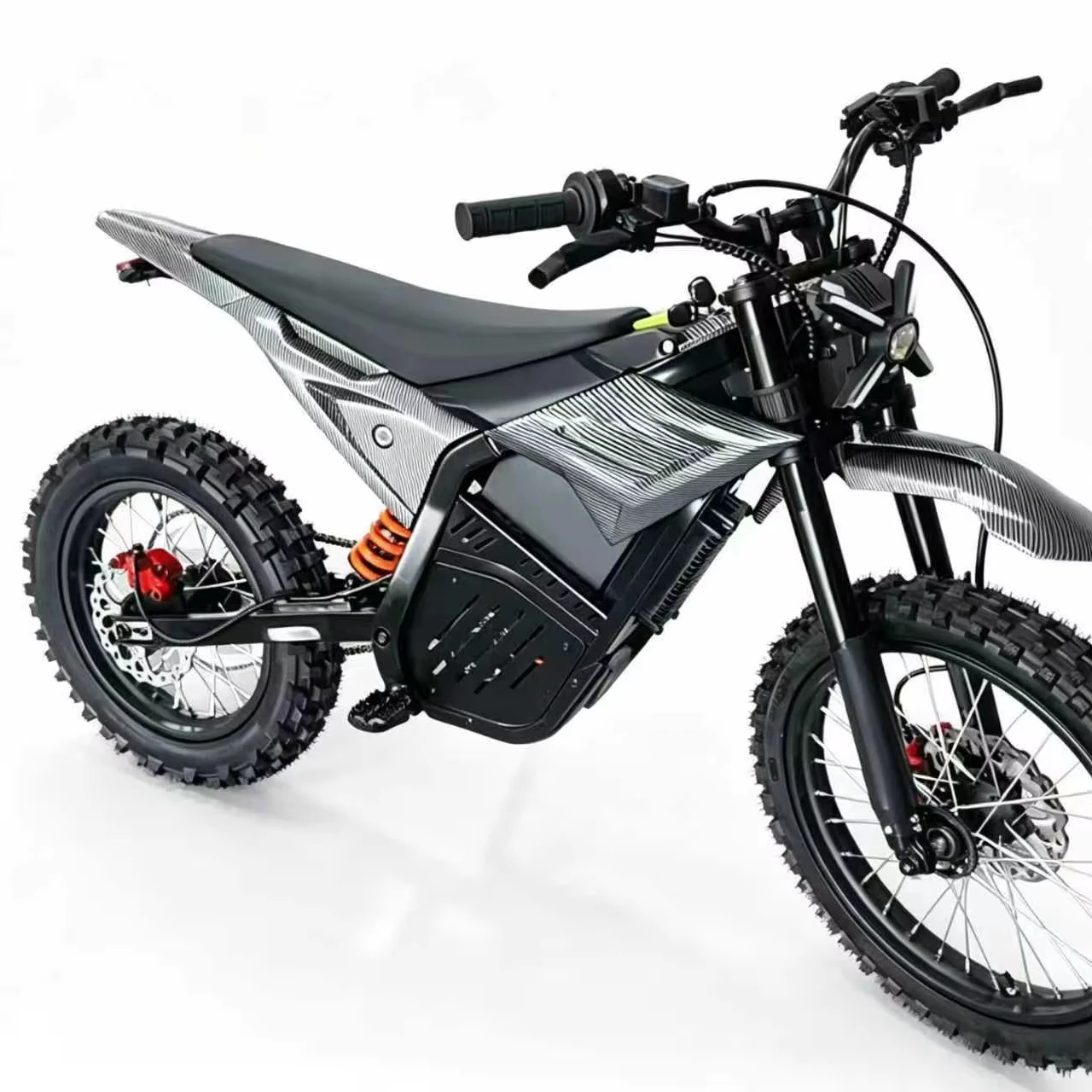 QQA Powerful 72V4500W brushless lithium battery electric motorcycle with a top speed of 75 km/h, adult high-speed adventure off-