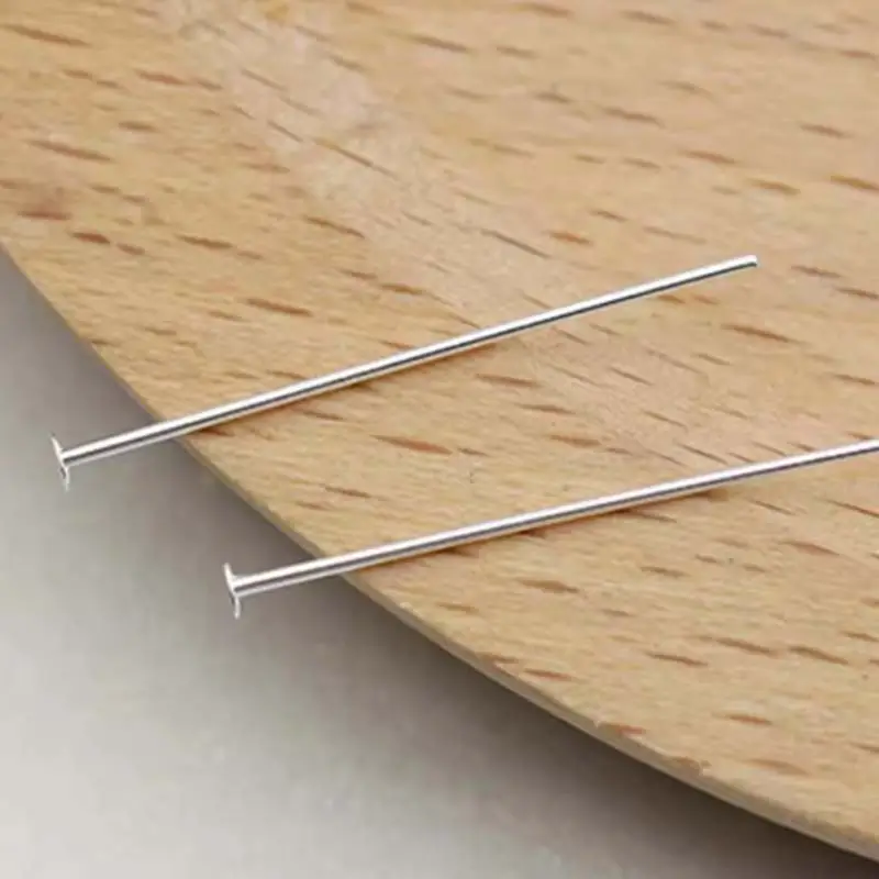 6pcs Real Pure Solid 925 Sterling Silver Needle Pins for DIY Jewelry Making Findings Earring Necklace Connector Part Base - Image 9