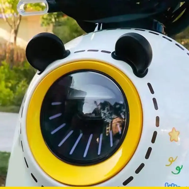 SZCH Aksesori Helm Bentuk Beruang Pemasangan Cepat Tidak Perlu Peralatan untuk Perlengkapan Keselamatan Sepeda Motor Dekorasi