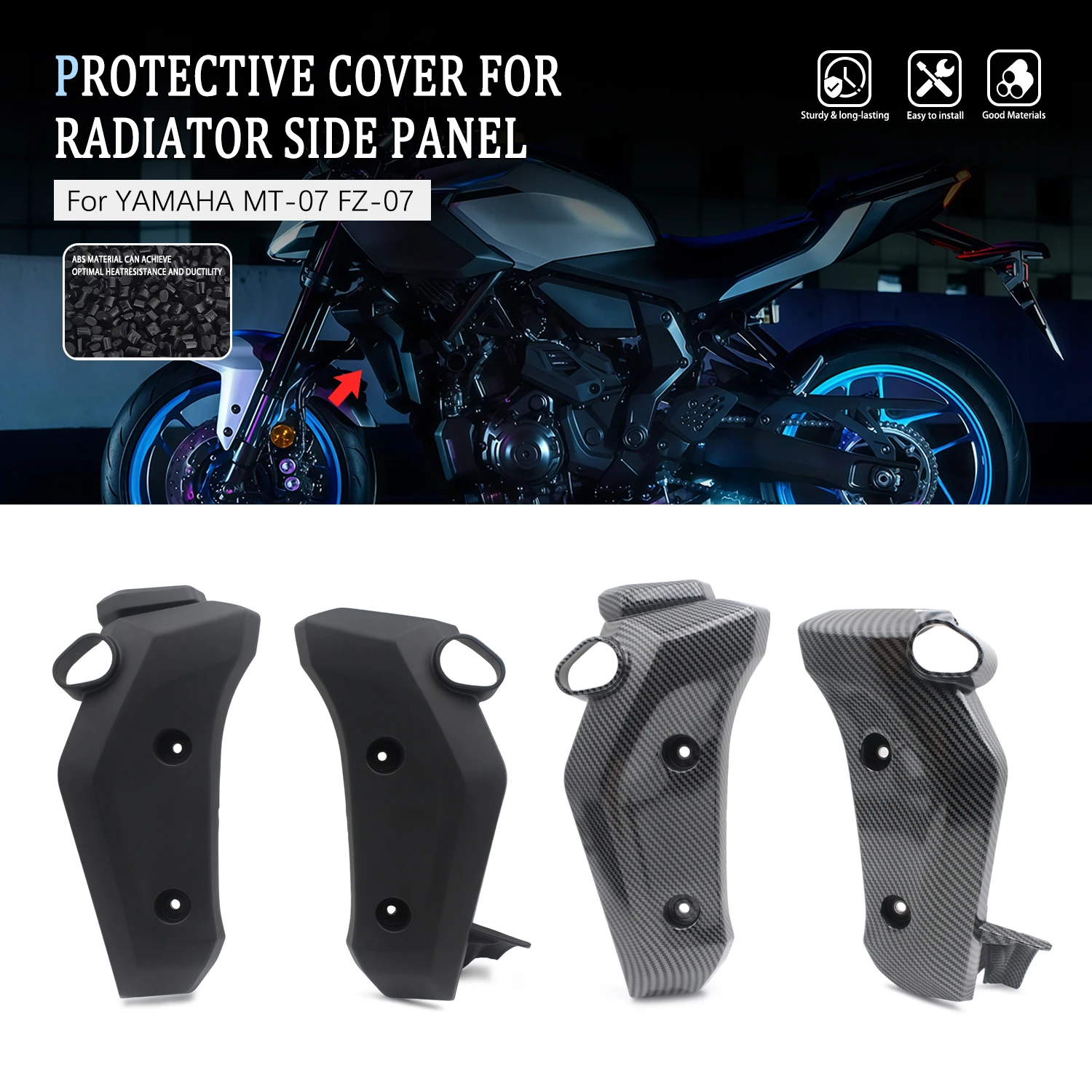 

For Yamaha MT07 FZ-07 MT-07 mt07 2025 2026 Motorcycle Part Side Panel Cover Of Water tank Cover Fairing Kit