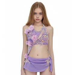 LIUHUO Lyrical Dance Dress Customize Skirts for Girls Pole Dance Dress for Performance BD1869