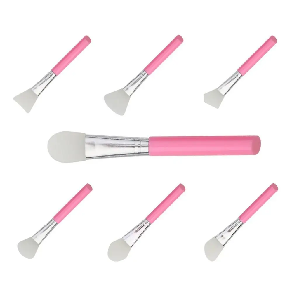 7Pcs DIY Silikon Maske Pinsel Set Weiche Maske Applikator Gesichts Schlamm Mischen Pinsel Hautpflege Werkzeuge Make-Up Pinsel Schönheit salon