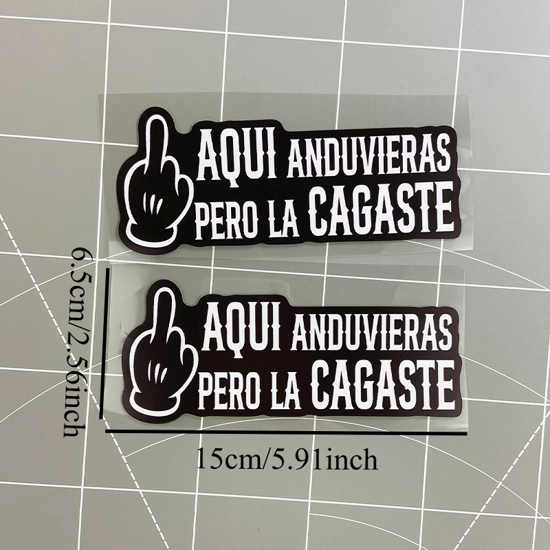 Spanish Motorcycle Decorative Stickers, Waterproof For Motorcycle Fuel Tank Guide Universal Vinyl Universal Decorative