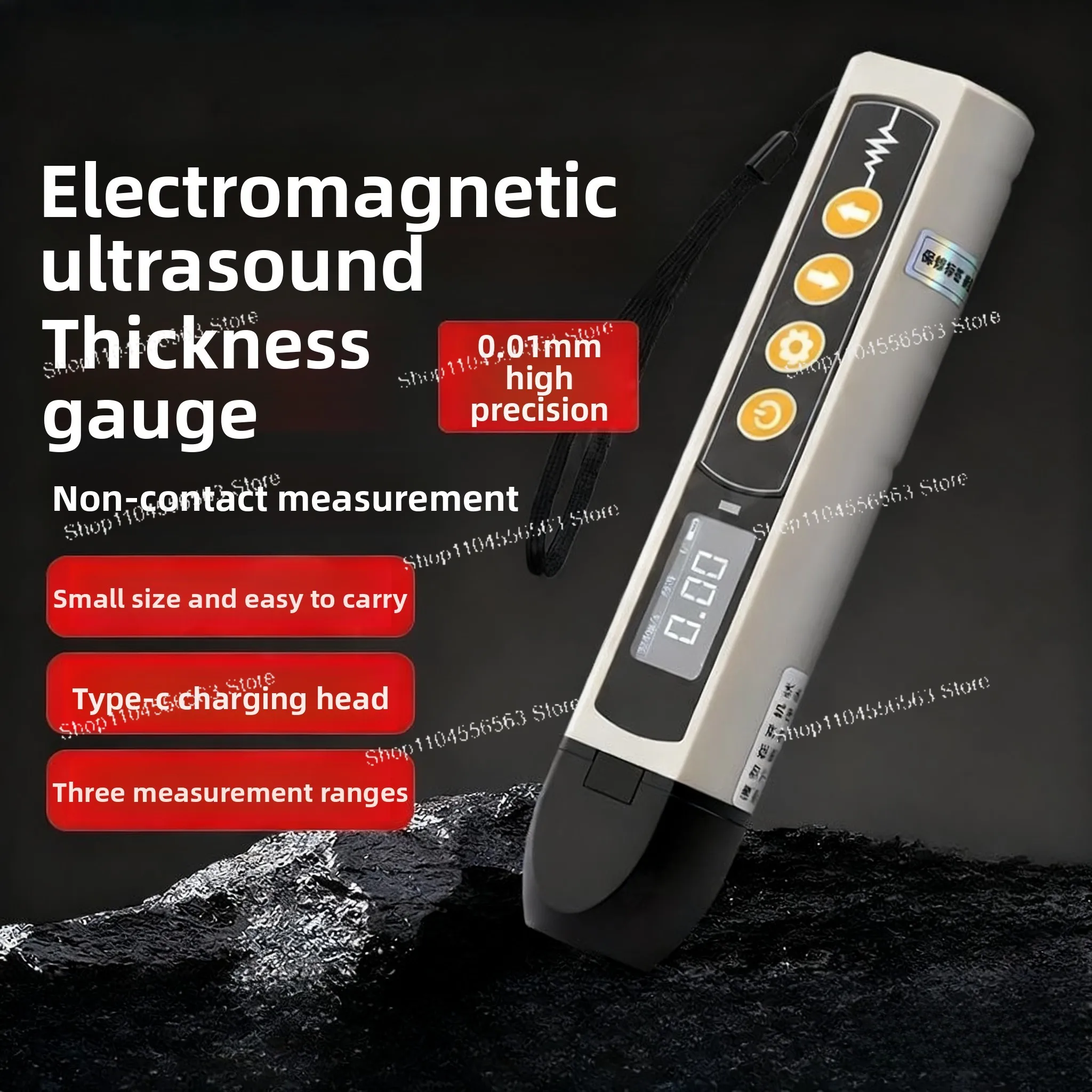 

Высокоточный ультразвуковой толщиномер ручки, детектор коррозии для проверки металлов высокой температуры и трубопровода