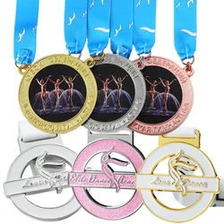 Manufacturer Customized Medal Zinc Alloy Metal Sports Medal 3D Award Gold Skating Artistic Gymnastics Dance Medal