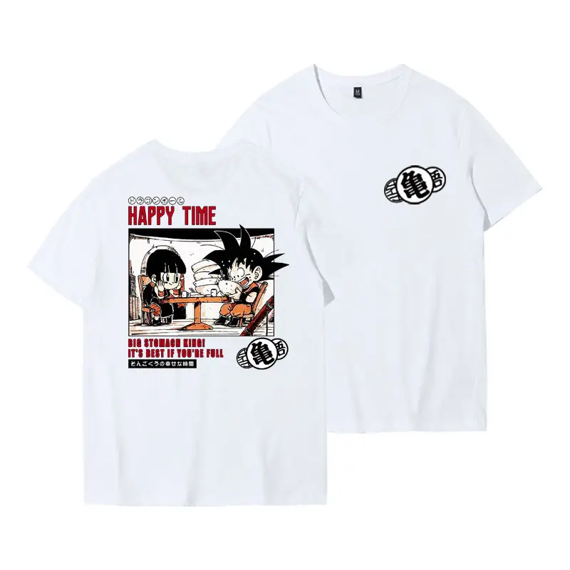 Camiseta de la marca Hot Tide de One Piece 2026, nueva, con estampado de Wukong y Frisa, ropa de animación, camiseta americana para hombre.