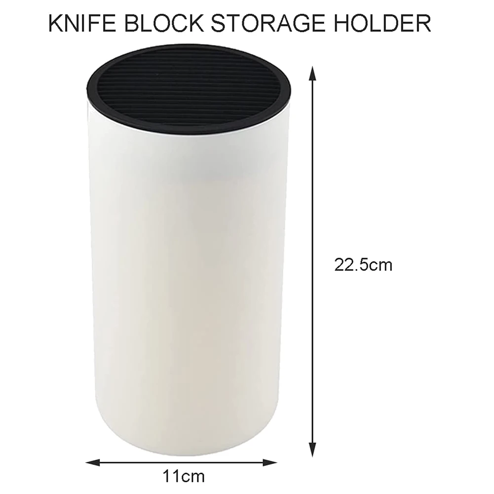 Universal Knife Holder,Knife Block Without Knives,Knife Block Storage Holder for Protecting Blade Space Saver(White)