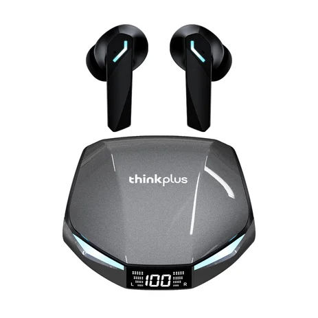 Lenovo XT53 Draadloze Upgrade Bluetooth 5.4 Koptelefoon Ultra Lange Uithoudingsvermogen Lage Latency Gaming Headset LED Digitale Display Oordopjes
