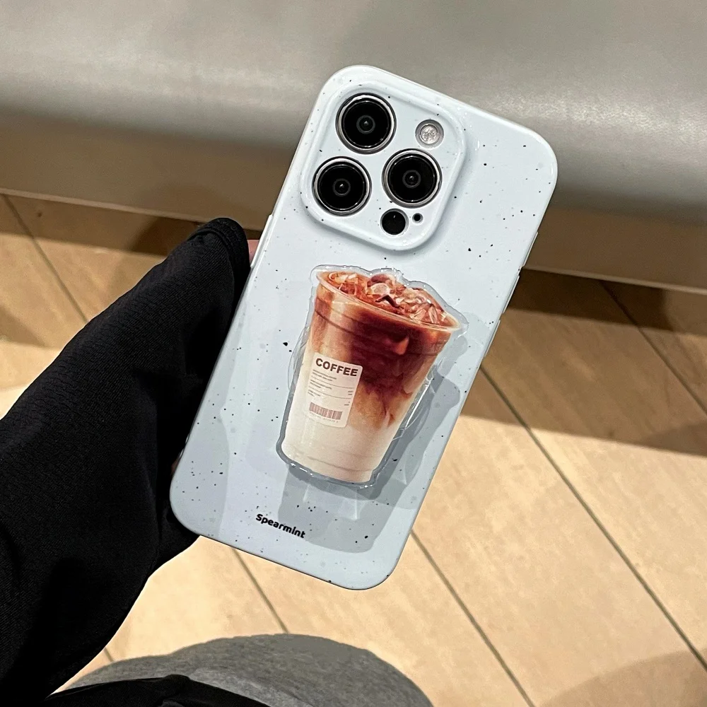 커피 라떼 그립 Tok Griptok 전화 홀더 스탠드 지원 iPhone 삼성 유니버설 액세서리 홀더