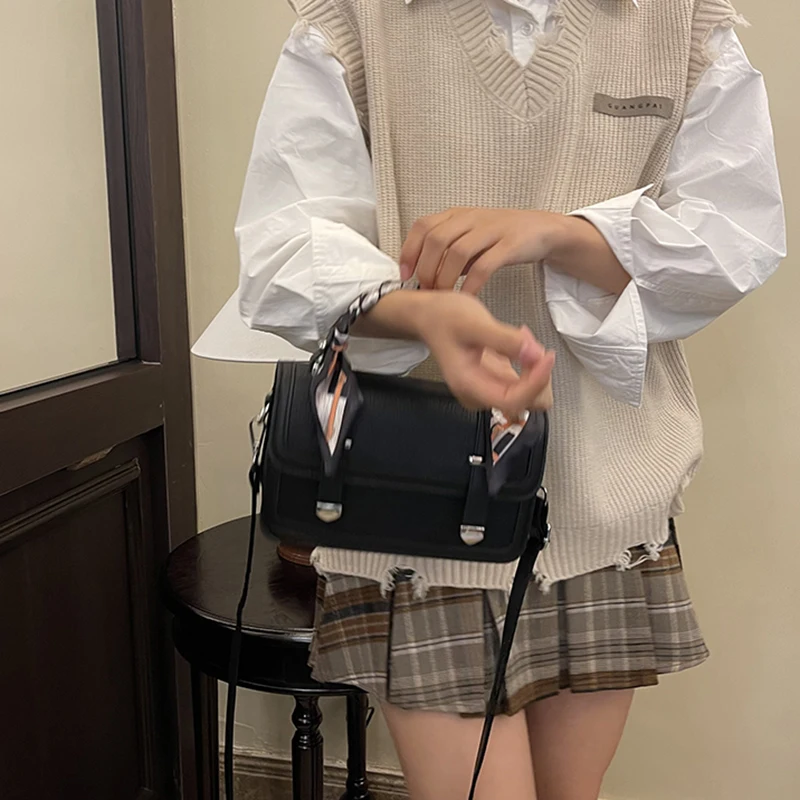

Handbag for Women Adjustable Strap Crossbody Bag PU Leather Trendy Mini Top-handle Bag Satchel Purse