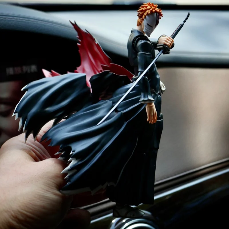 

В наличии Оригинальная фигурка BANDAI S.H.Figuarts SHF Death God Kurosaki Ichigo Tensu Zangetsu, аниме-модель, коллекционная игрушка, подарок