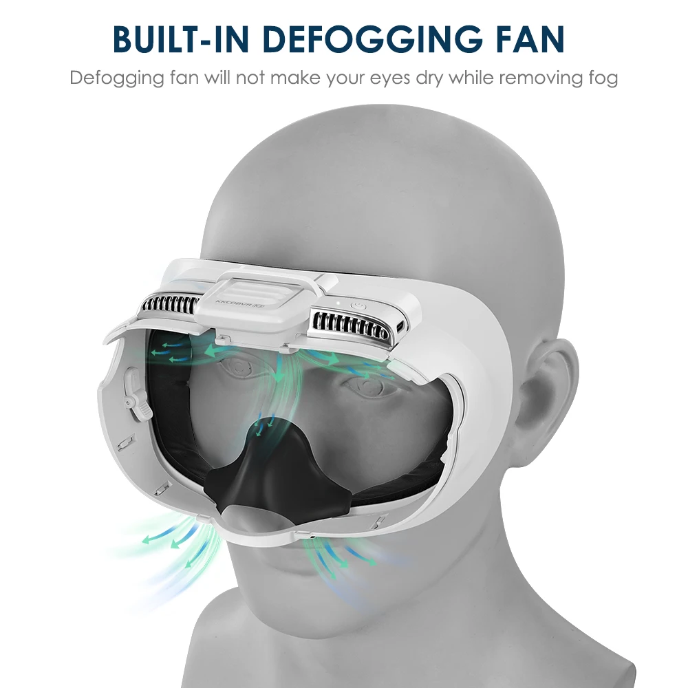 KKCOBVR K3 Mirror Mist Removal Fan Compatible For Quest 3/3S, Maintaining Facial Ventilation