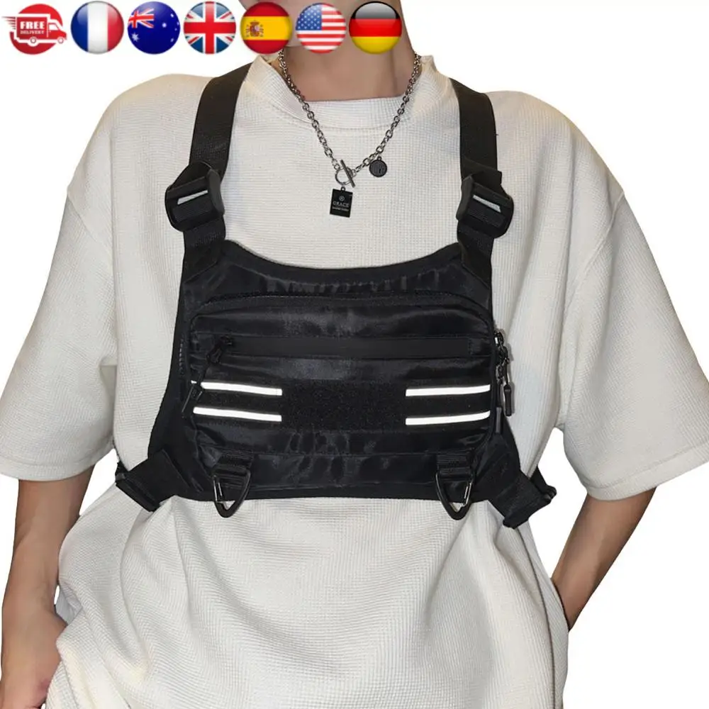 

Спортивная нагрудная сумка, легкая, водонепроницаемая, для активного отдыха, с отражающей полосой, для велоспорта и пеших прогулок